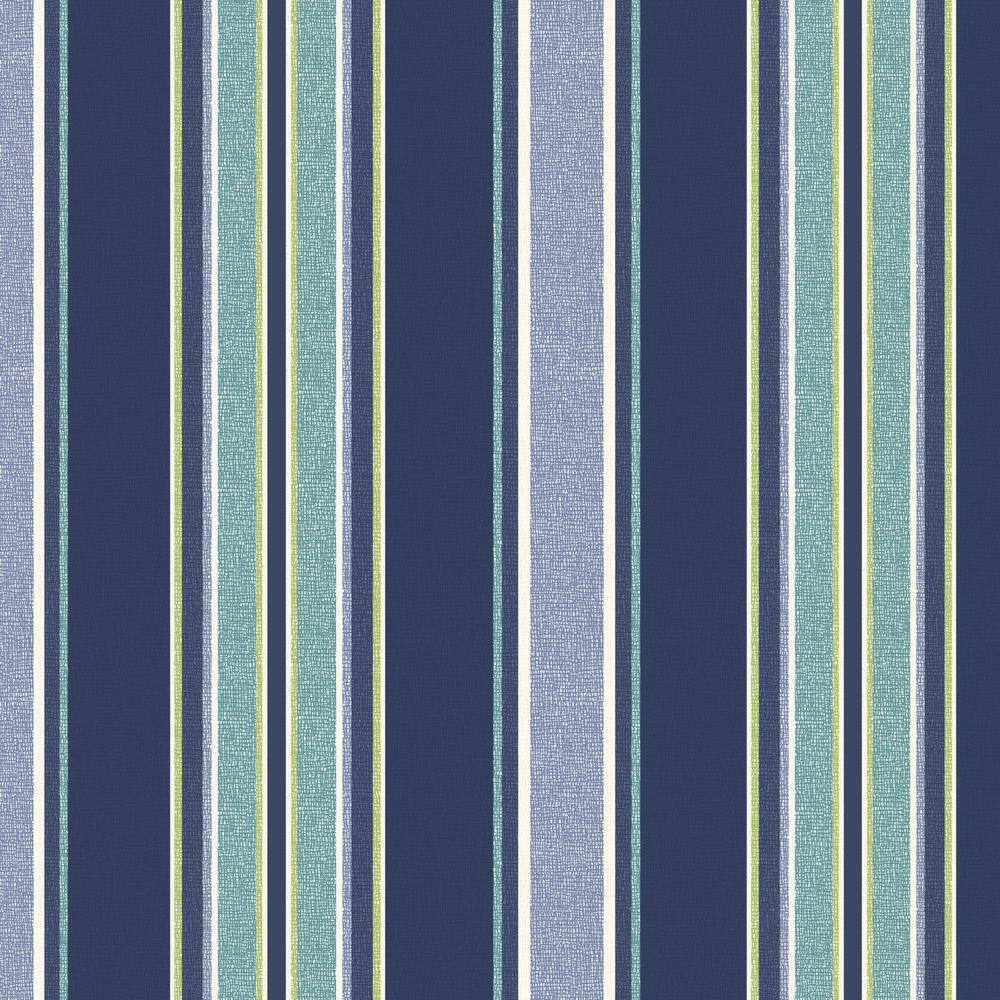 Sapphire Aurora Blue Stripe Outdoor Adirondack Chair Cushion