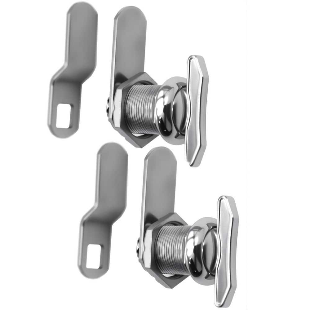 5/8 in. Thumb Turn Offset Cam Lock Non-Locking RV Compartment Latch for Camper Storage Door 2 Pack price history on PriceWatchPro