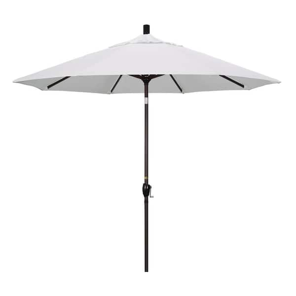 California Umbrella 9 ft. Aluminum Push Tilt Patio Umbrella in Natural Pacifica