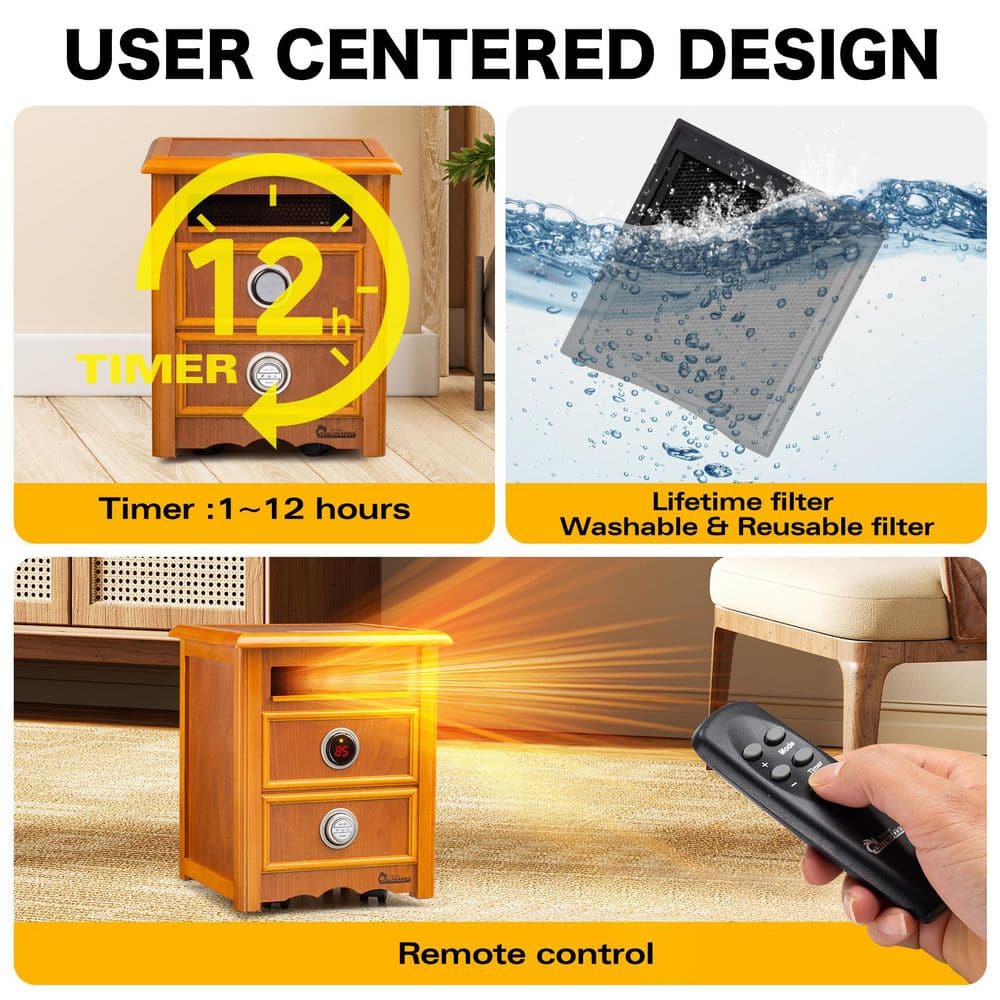 Cherry Electric Infrared Heater with Automatic Shut-off