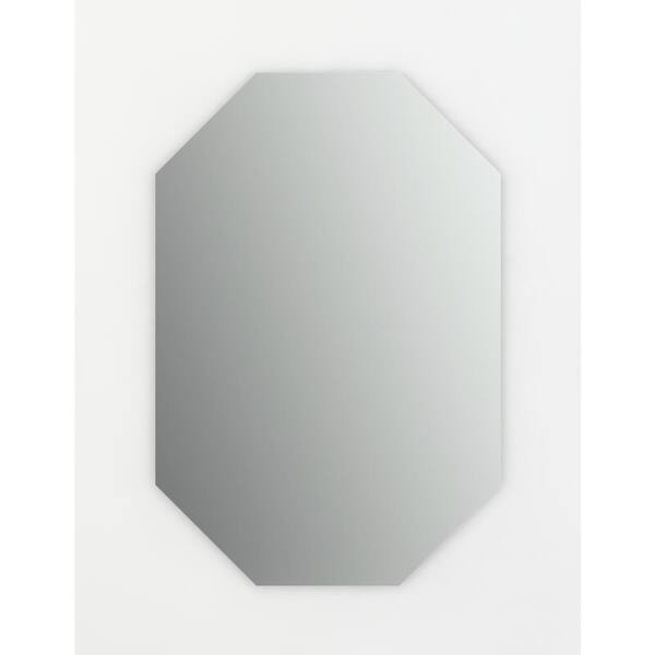 Delta 27 in. W x 40 in. H (L3) Frameless Octagon Standard Glass Bathroom Vanity Mirror