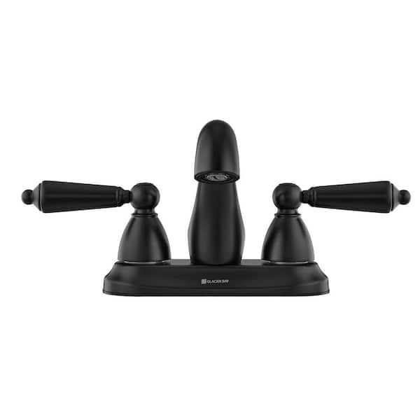 Glacier Bay Teapot 4 in. Centerset Double-Handle Bathroom Faucet