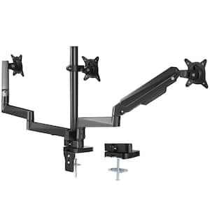 Monitor Mount Triple Adjustable for 13-27 in. Screens Fully Gas Computer Monitor Arm Desk Mount Hold 20 lbs.