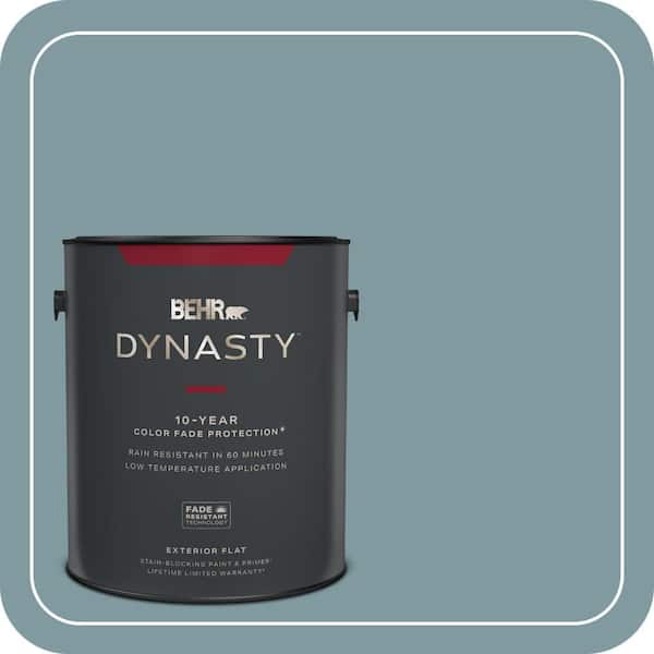 BEHR DYNASTY 1 gal. #ECC-56-3 Lake View Flat Exterior Stain-Blocking Paint & Primer