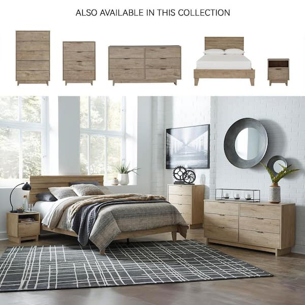 Signature DESIGN BY ASHLEY Oliah Brown 6 Drawer 59 in. Dresser