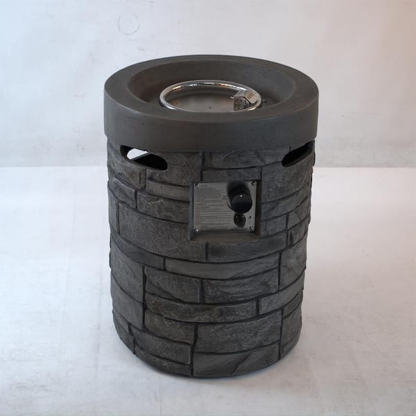 32000 BTU, CSA Certification Diameter 20 Inch Round Outdoor Gas Fire Pit, Contain 2. 5kg Lava Stone And Rainproof Cover