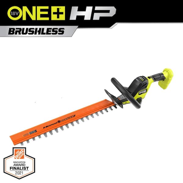 RYOBI ONE HP 18V Brushless 22 in. Battery Hedge Trimmer Tool