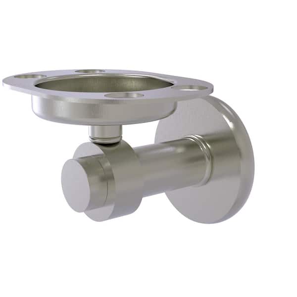 Mercury Collection Tumbler and Toothbrush Holder in Satin Nickel
