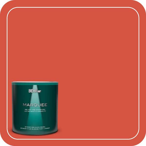 BEHR MARQUEE 1 qt. #T18-12 Spirit Warrior Semi-Gloss Enamel Interior Paint & Primer
