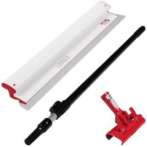 32 in. Composite Skimming Blade Combo with Handle Adapter Plus 49 - 87 in. Extension Handle