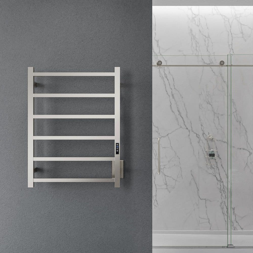 Charles Series Brushed Nickel Wall Mounted Electric Towel Warmer