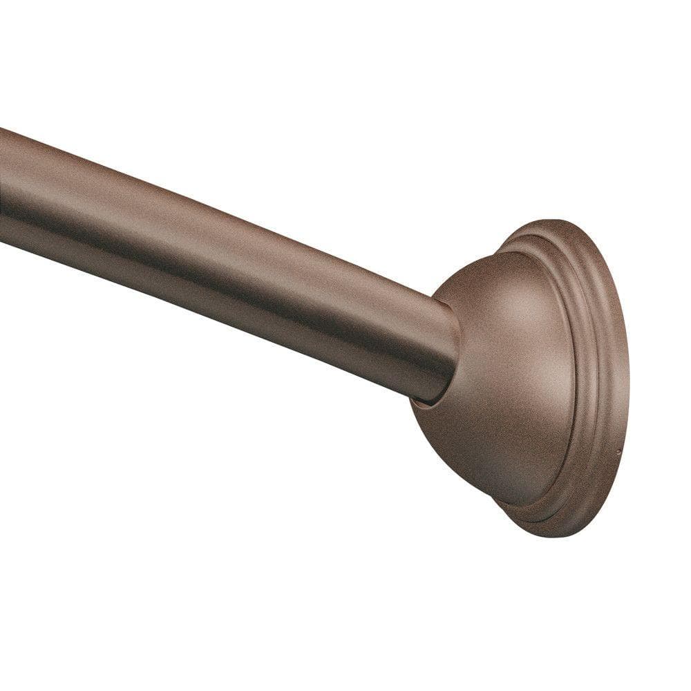 MOEN 54 in. - 72 in. Adjustable Length Curved Shower Rod in Old World Bronze -  CSR2160OWB