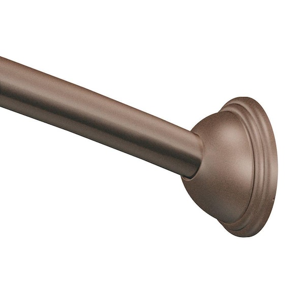 Adjustable Length Curved Shower Rod, Moen Curved Adjustable Shower Curtain Rod