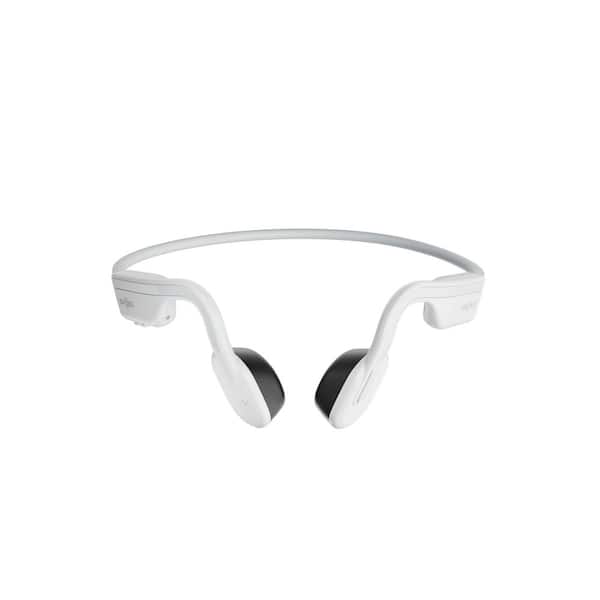 OpenMove Bone-Conduction Open-Ear Lifestyle Headphones with Microphones in White