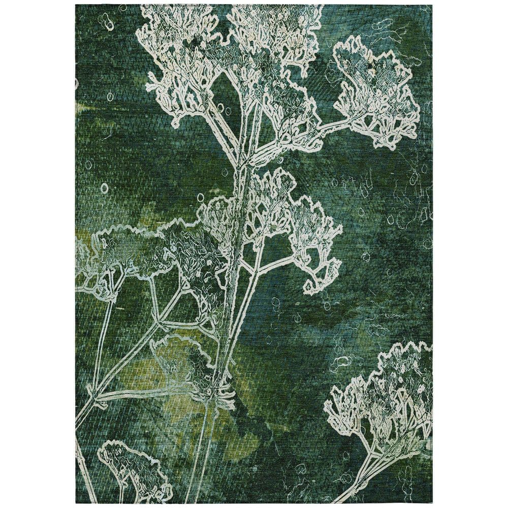 Chantille Machine Washable Indoor/Outdoor Abstract ACN2239 Teal 3 ft. x 5 ft. Area Rug price history on PriceWatchPro