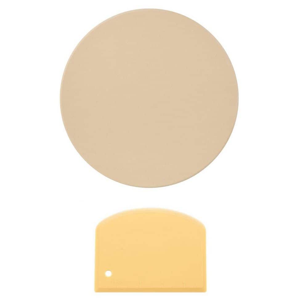 15 in. Round Pizza Stone with Scraper, Thermal Shock Resistant Baking Stone, Cordierite Bread Cooking Pan price history on PriceWatchPro