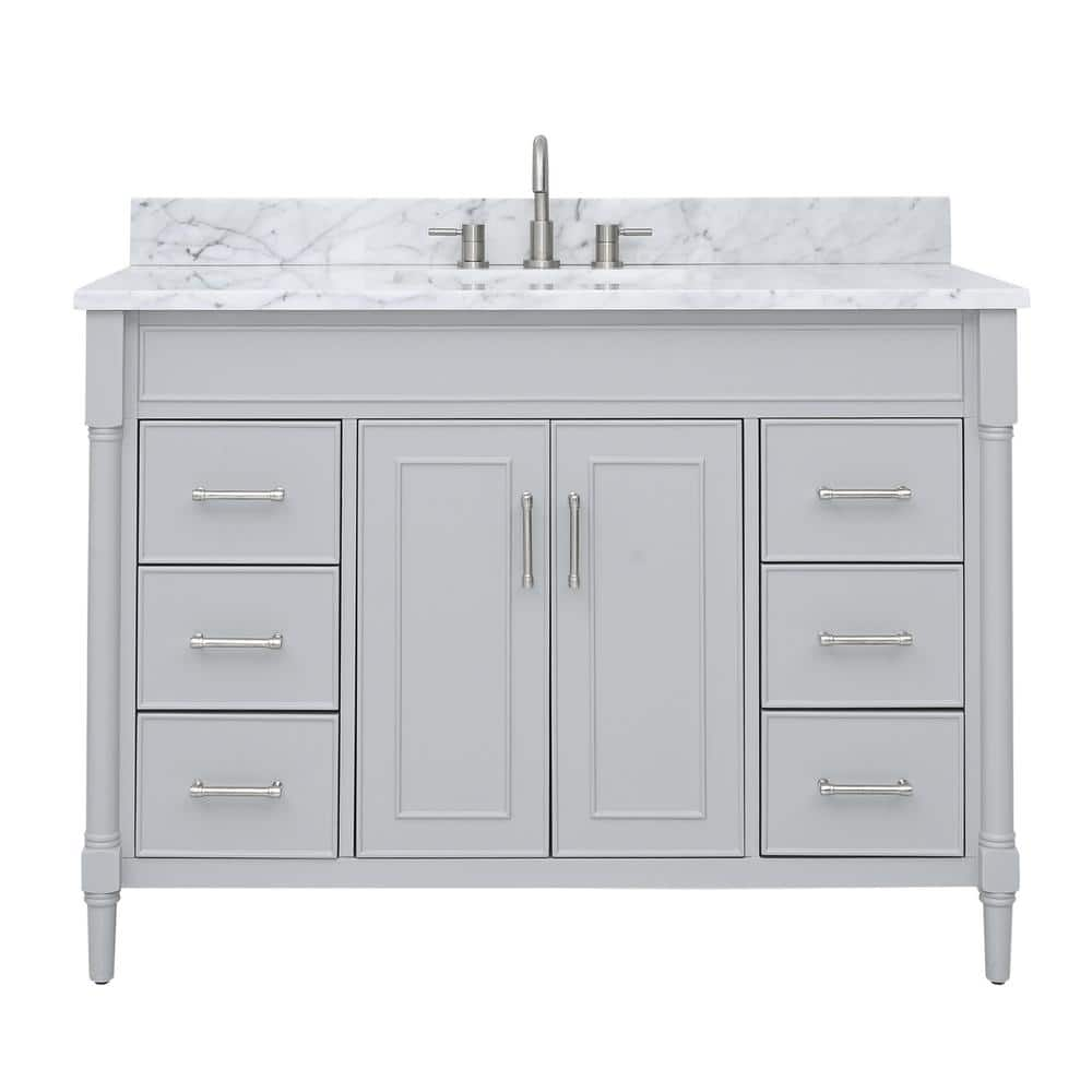 Avanity Bristol 49 in. W x 22 in. D x 35 in. H Bath Vanity in Light ...