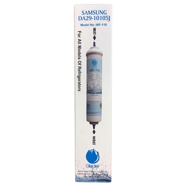 10 in. Universal Inline Refrigerator Water and Ice Filter
