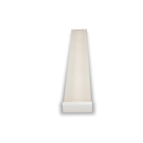 4 ft. 4944 Lumens 64-Watt Equivalent Integrated LED Dimmable White Prismatic Lens Wraparound Light, 4000K Cool White