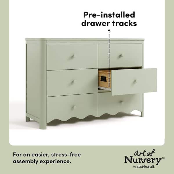 Casablanca 6 Drawer Dresser Color: Sage Casablanca 6 Drawer Dresser Color: Sage