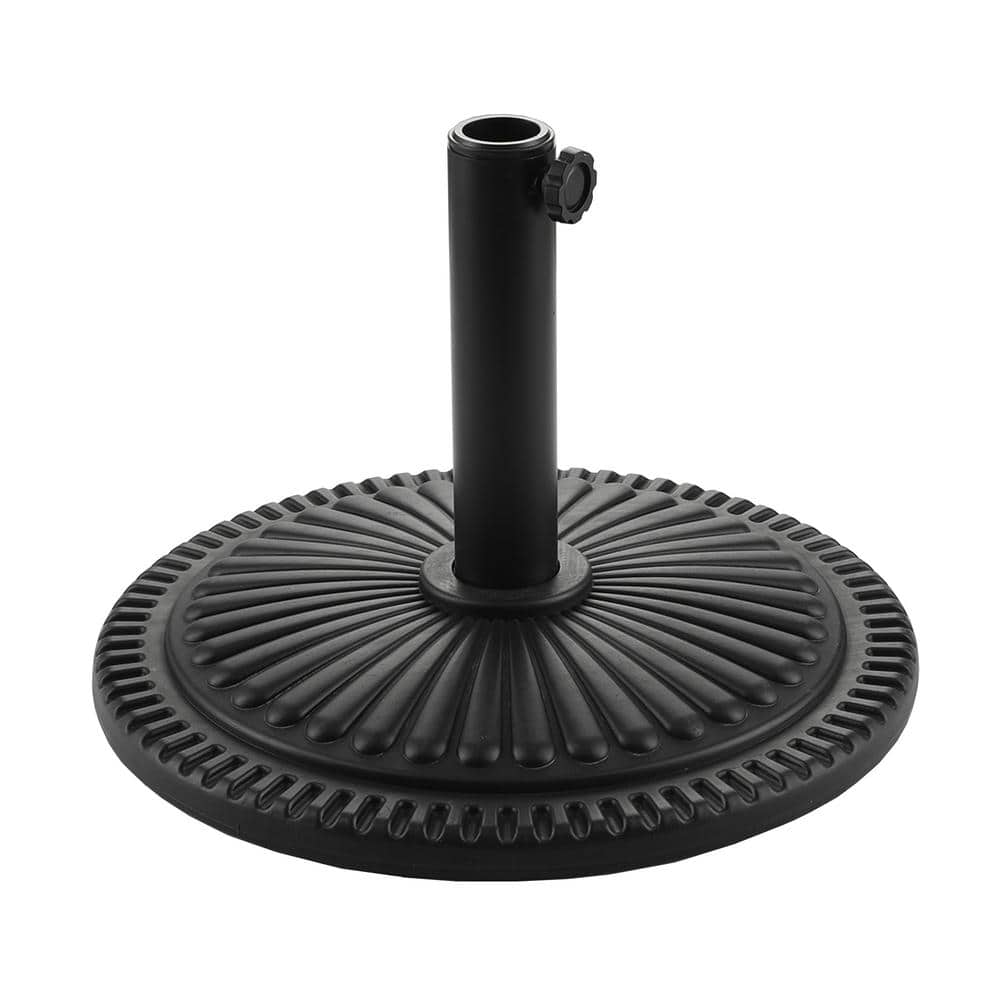 Clihome 22 lbs. Heavy-Duty Outdoor Patio Umbrella Base in Black ...