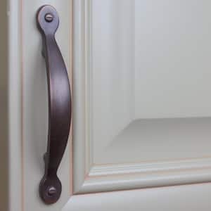 3 in. Center-to-Center Oil Rubbed Bronze Deco Button Cabinet Pulls (10-Pack)