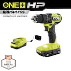 ONE+ HP 18V Brushless Cordless Compact 1/2 in. Hammer Drill Kit with (1) 1.5 Ah Battery and Charger