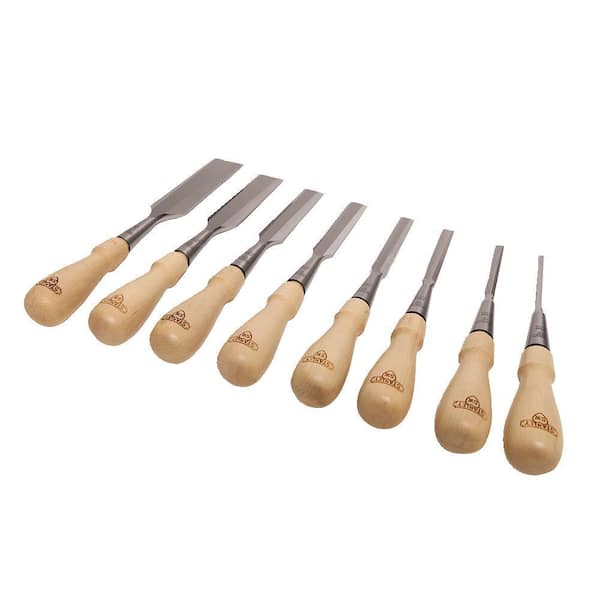 Chisel Sets With 8pc Wood Chisel Honing Guide & Sharpening 
