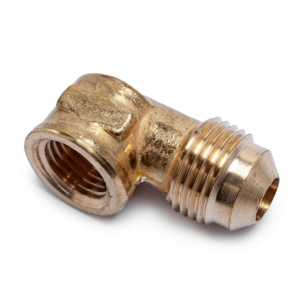 3/8 in. Flare x 1/4 in. FIP Brass 90-Degree Flare Elbow Fitting (20-Pack)