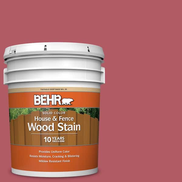 5 gal. #BIC-33 Cinnamon Candle Solid Color House and Fence Exterior Wood Stain