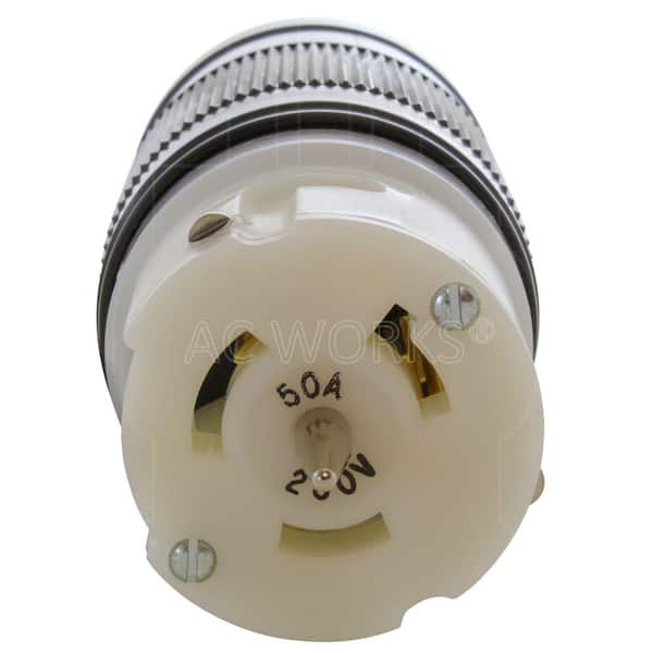 AC WORKS California Standard CS8264 50A 250V 3-Wire Locking Female