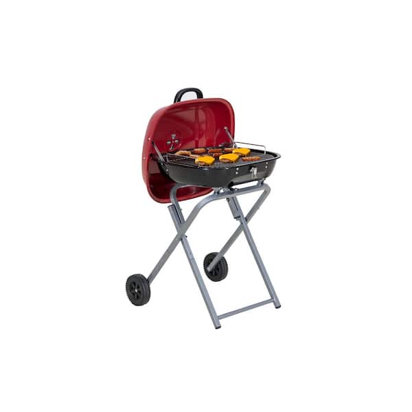 PRIVATE BRAND UNBRANDED Portable Charcoal Grill in Red with