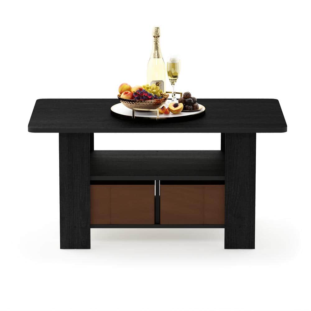 Andrey Rectangular Beech Wood Coffee Table with Storage