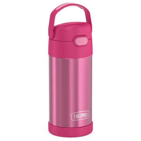 Thermos Stainless Steel Vacuum Insulated Funtainer Water Bottle, Pink Dreamy, 16 fl oz