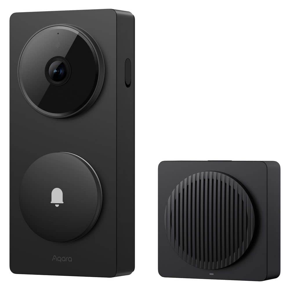 Aqara Smart Doorbell Camera G410 Select-Black, 2K, Home Kit Secure