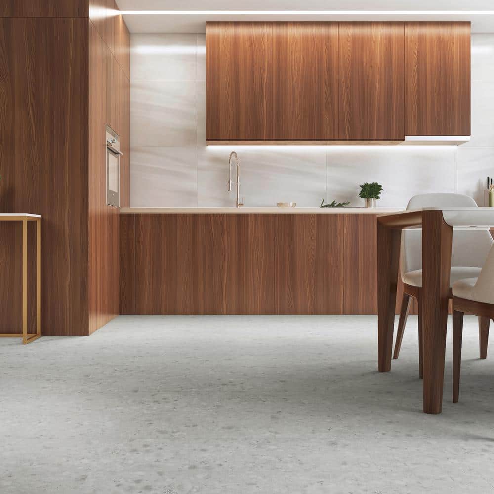 Silver Beige 12" x 24" Matte LVT Tile with Water Protection