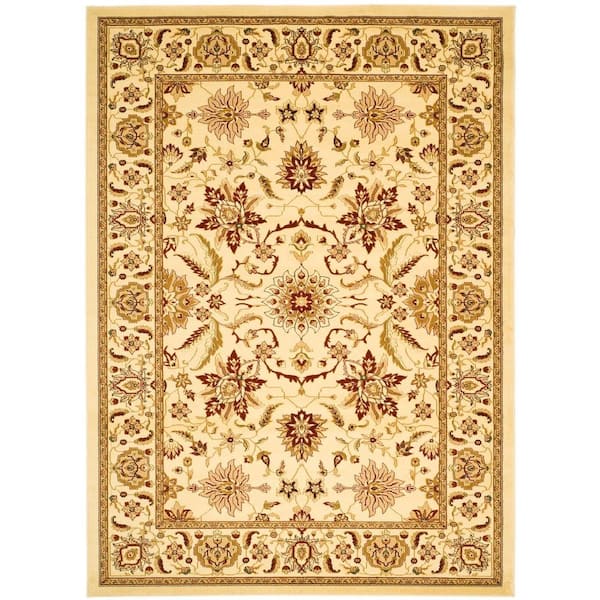 SAFAVIEH Lyndhurst Ivory 8 ft. x 11 ft. Geometric Floral Antique Area Rug