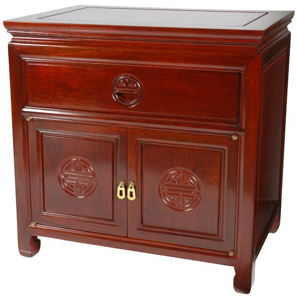 Bedside Orange End Table