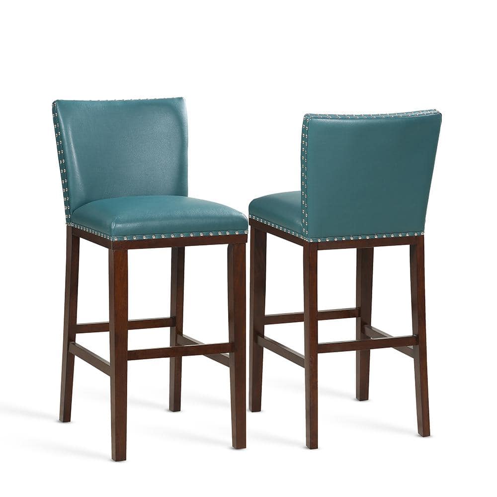 Steve Silver Tiffany 30 in. Peacock Contemporary Bar Stool (Set of 2)