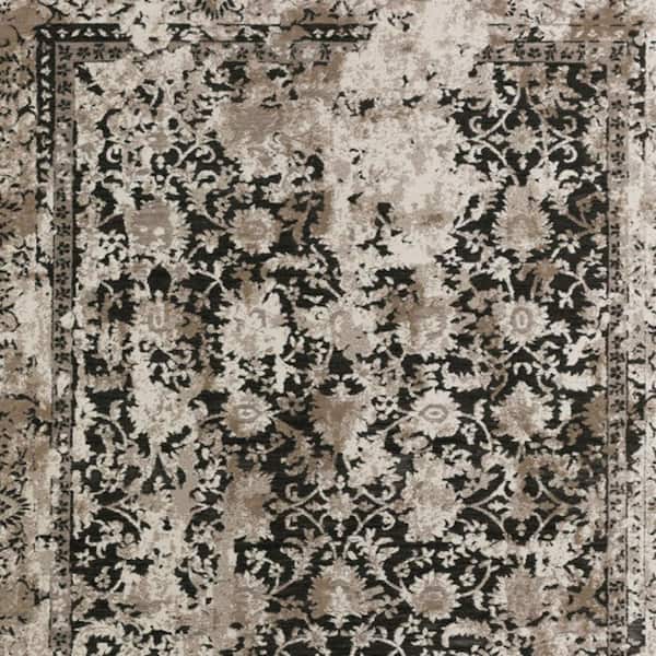 5 X 8 Black Oriental Runner Rug