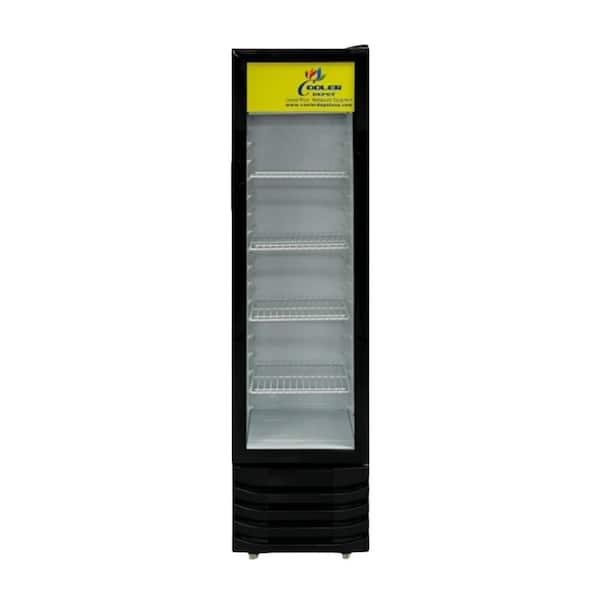 Cooler Depot 18 cu. ft. Commercial Slim Narrow Upright Display Refrigerator  2-Glass Door Beverage Cooler in Black dxxlgs-650w - The Home Depot