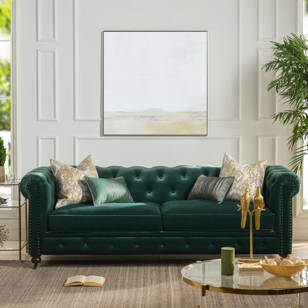 3 Seater Chesterfield Sofa, Green Chesterfield Sofa Living Room Ideas