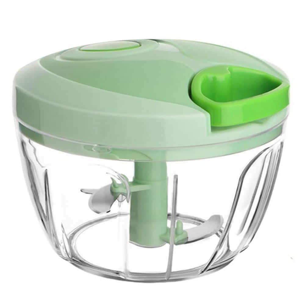 Plastic Manual Food Chopper with Container, Hand Pull String Veggie Cutter for Salad Garlic Nut Onion, Set of 1 price history on PriceWatchPro
