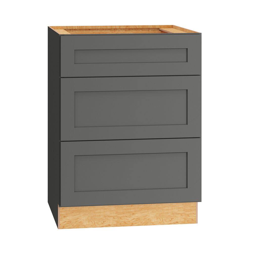 QuickShip Cottage 24 in. W x 21 in. D x 34.5 in. H Assembled Plywood Shaker Bath Drawer Base Cabinet in Fossil price history on PriceWatchPro