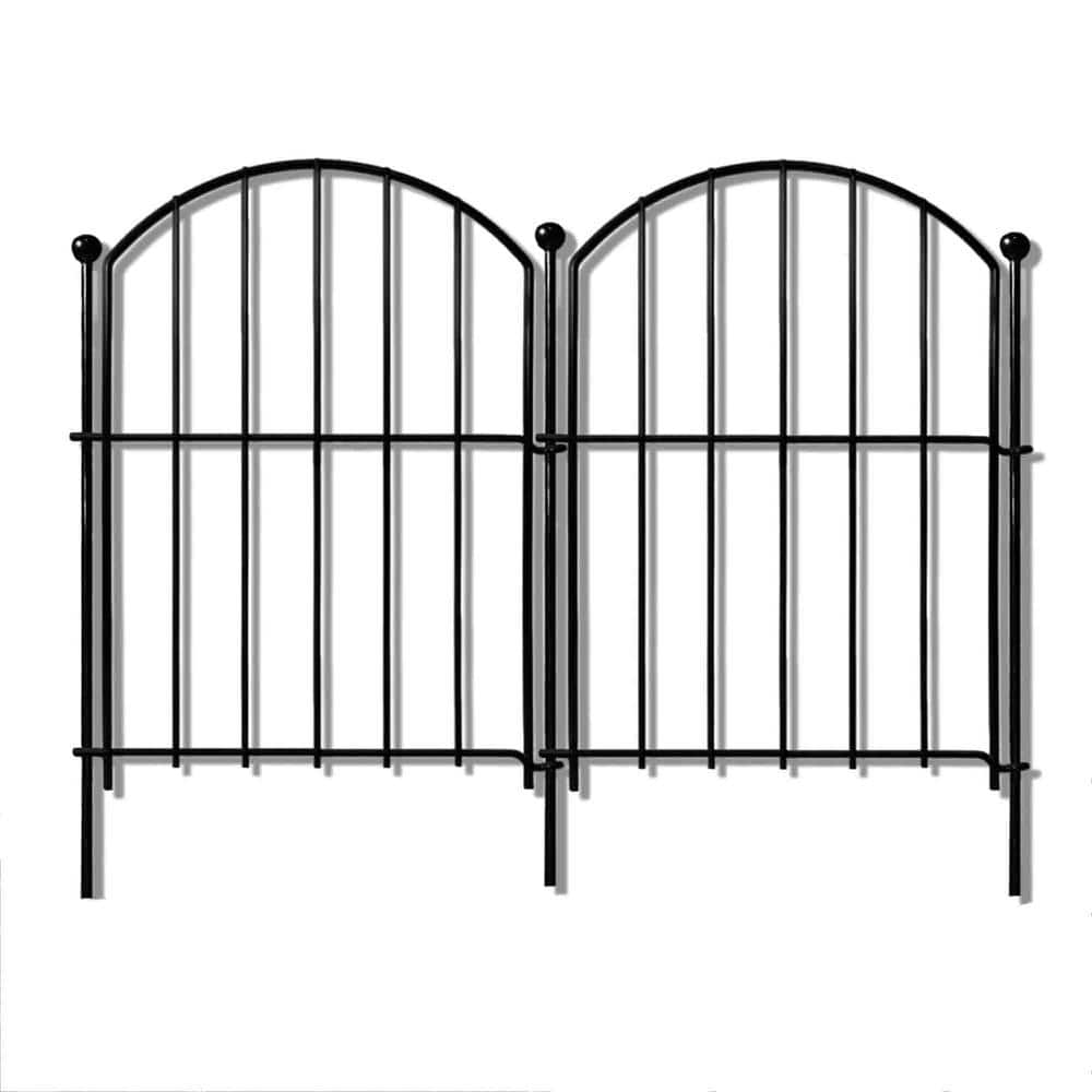 24 in. H x 13 in. L Metal Garden Fence, 10-Pack