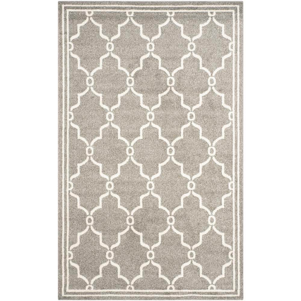 Amherst Dark Gray/Beige 5 ft. x 8 ft. Geometric Diamond Area Rug price history on PriceWatchPro