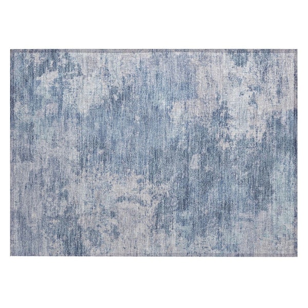 Chantille Machine Washable Indoor/Outdoor Abstract ACN2364 Blue 2 ft. x 3 ft. Accent Rug