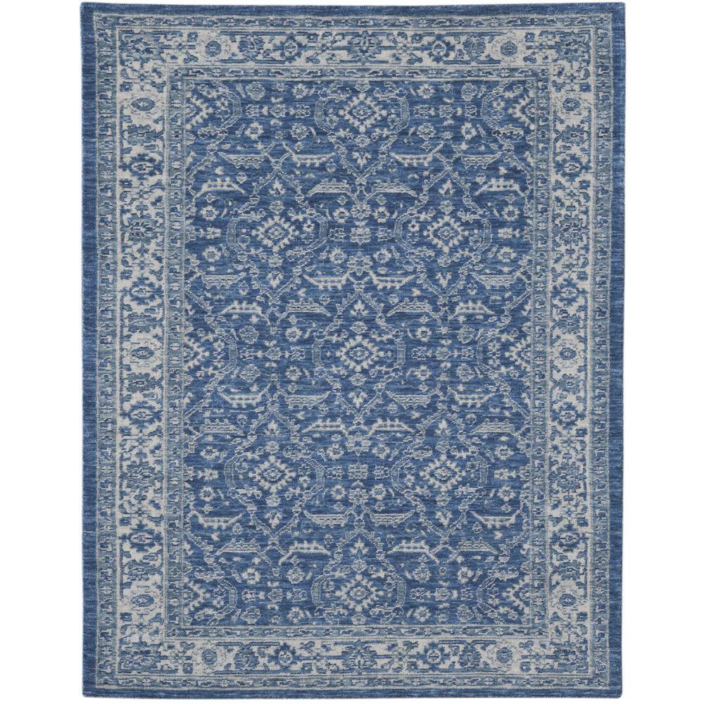 Inara 4 ft. X 6 ft. Blue Oriental, Border Area Rug price history on PriceWatchPro