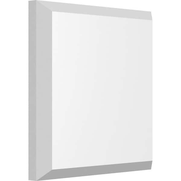 Ekena Millwork 4 in. W x 4 in. H x 1/2 in. P Standard Sedgwick Rosette with Beveled Edge (4-Pack)