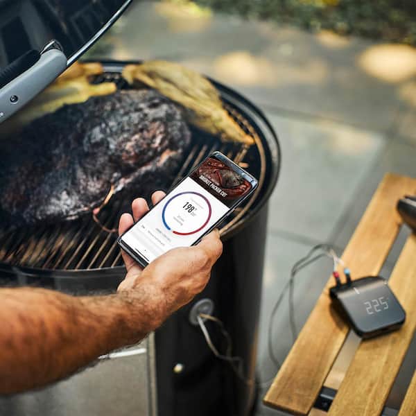 Weber Connect Smart Grilling Hub, WiFi and Bluetooth Enabled Thermometer,  LCD Display 